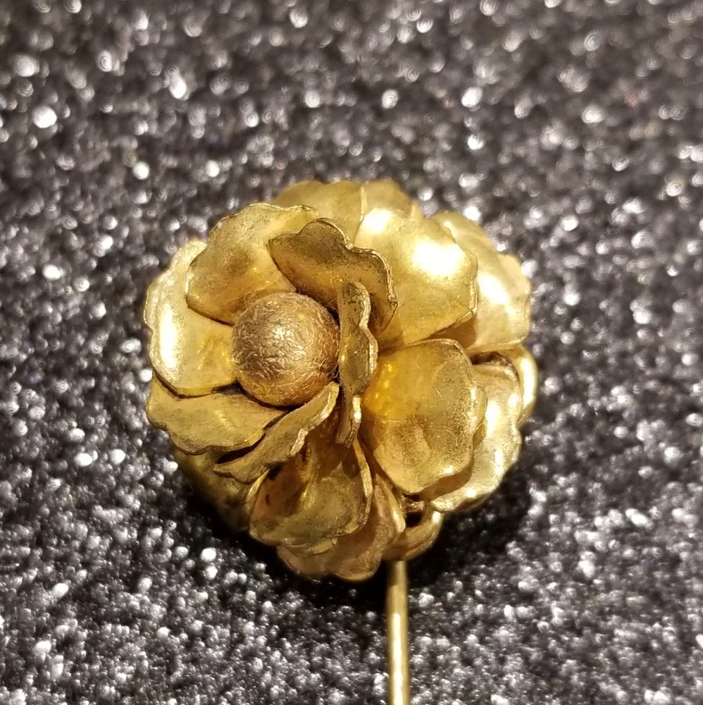 Vintage Miriam Haskall Gold Tone Stick Pin